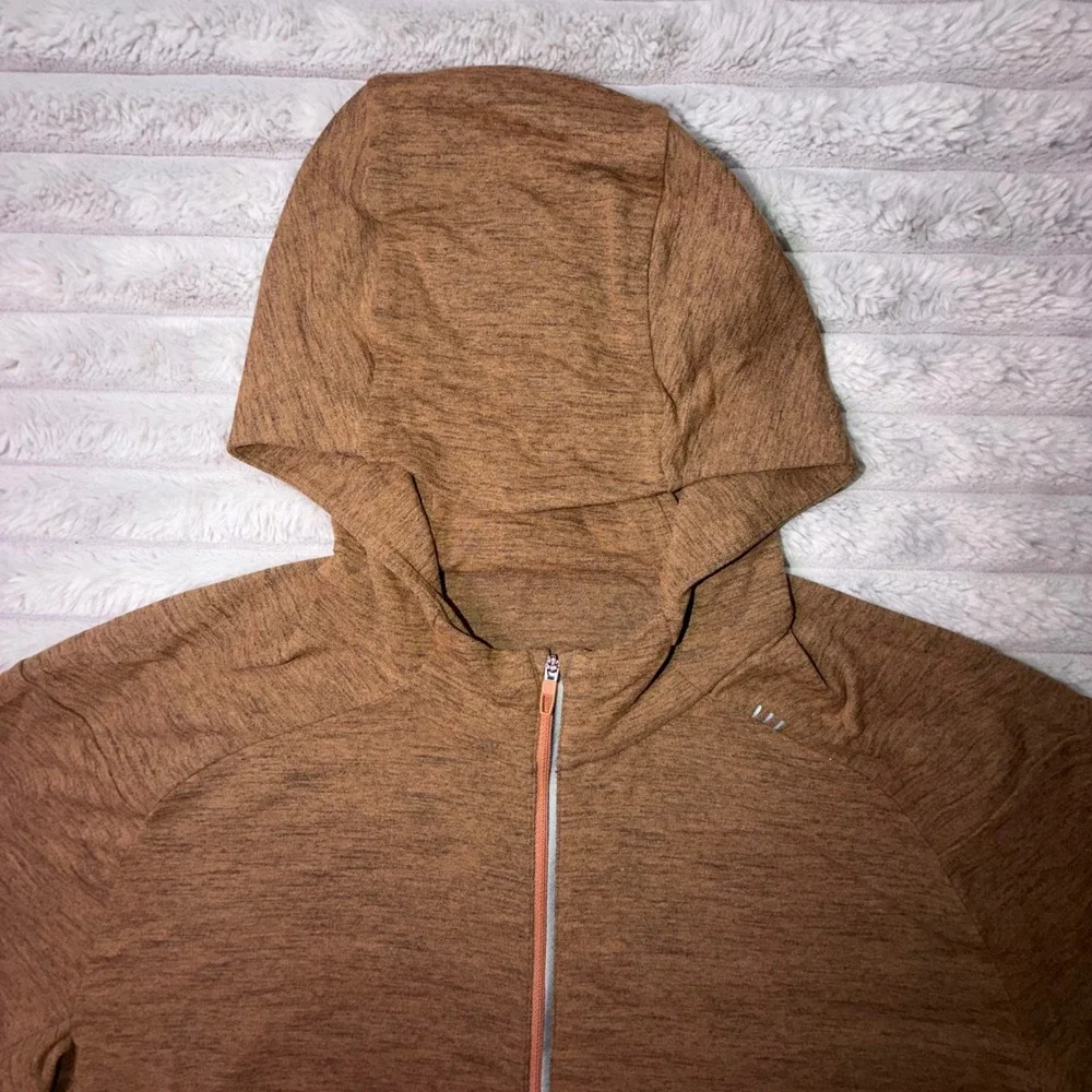 Lululemon Surge Warm Full Zip Hoodie Mens XXL Copper Brown Heathered Jacket 2XL